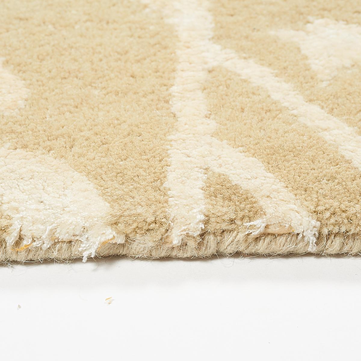 Tapis salon et chambre fait main en laine motif abstrait MEANDOW — vue 4