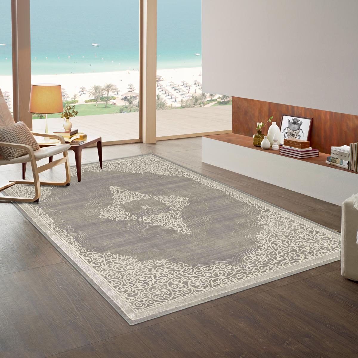 Tapis orient tissé motif ethnique MEDAROND — vue 3