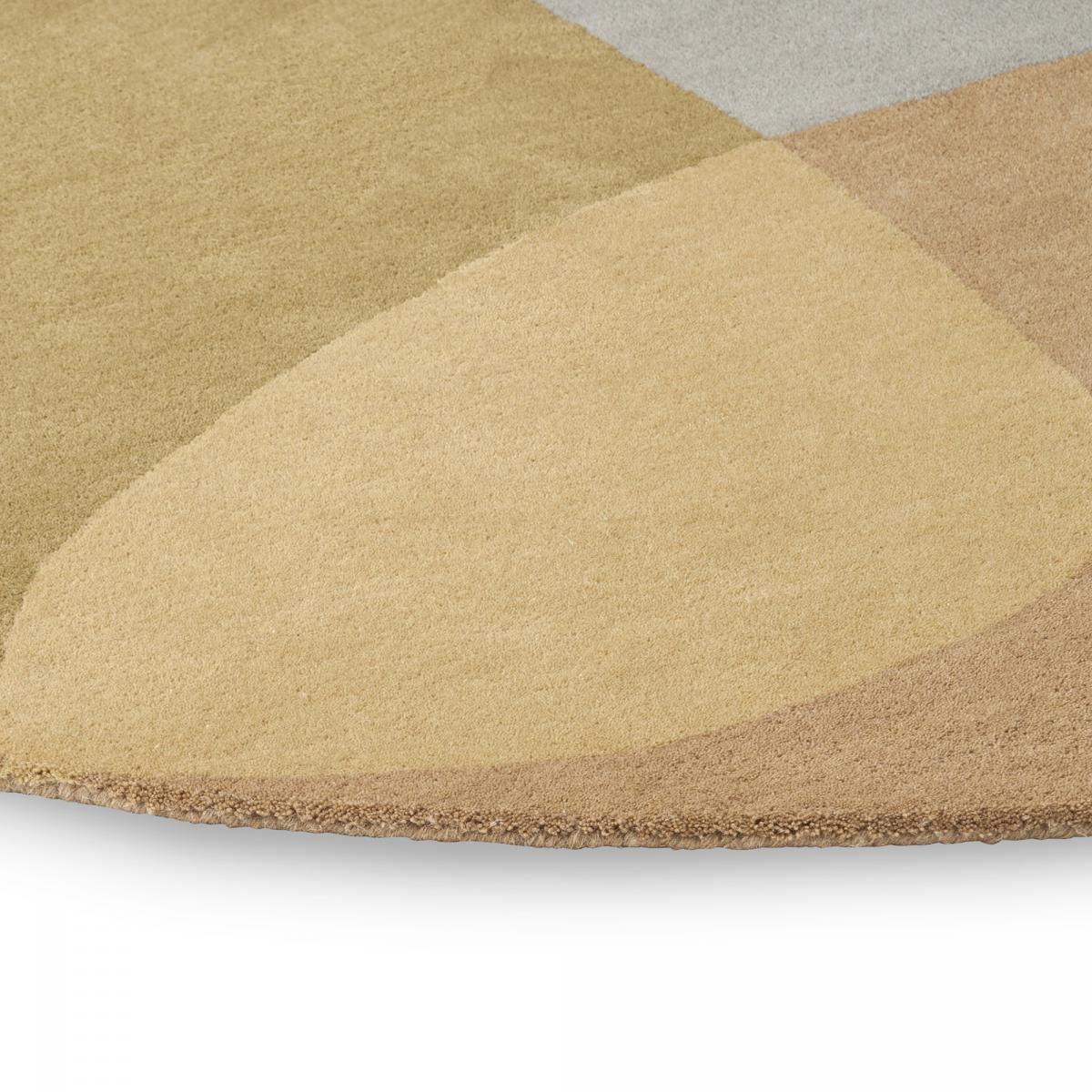 Tapis salon et chambre fait à la main en laine motif abstrait MILLER — vue 6