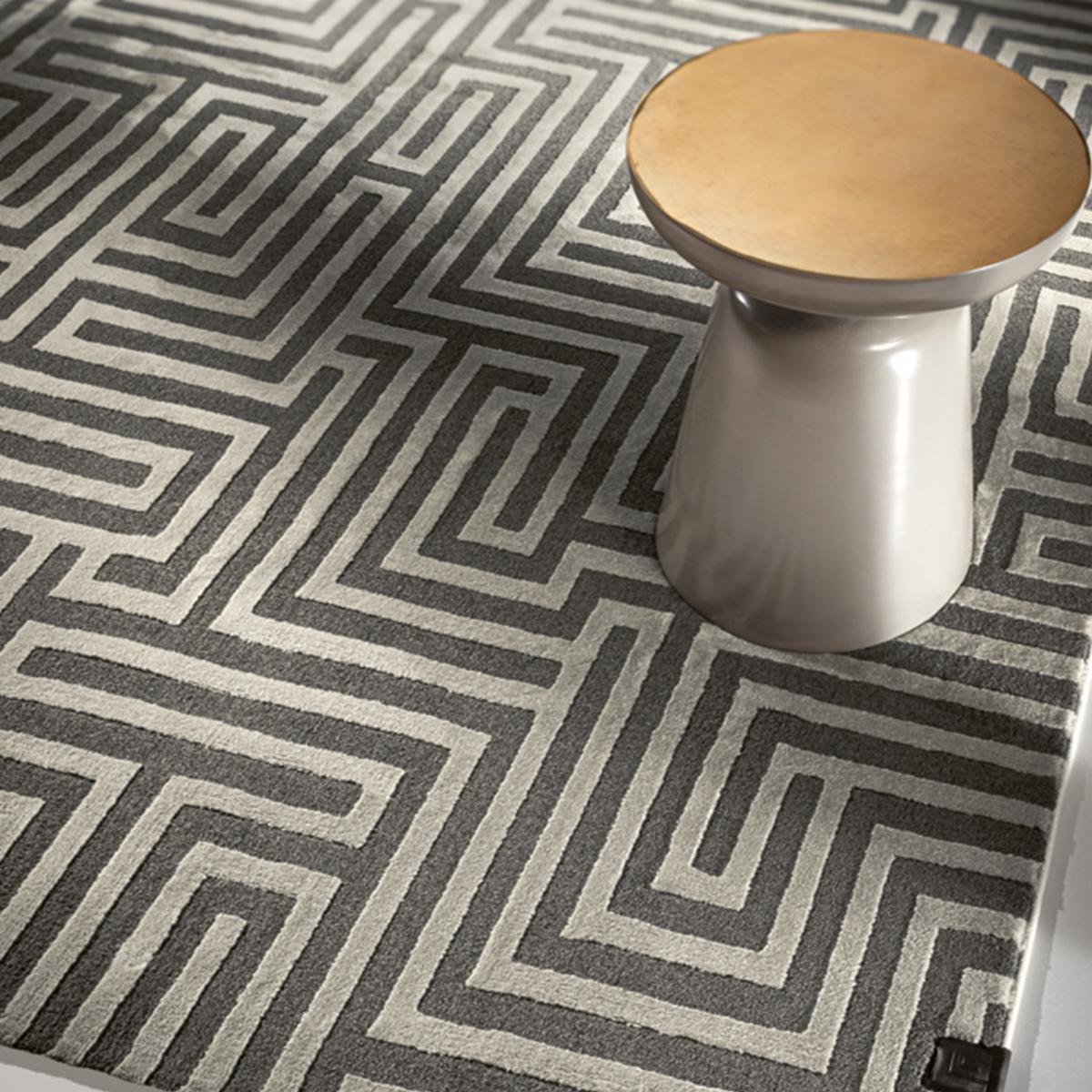 Tapis salon et chambre tissé motif géométrique MIRAGE — vue 4