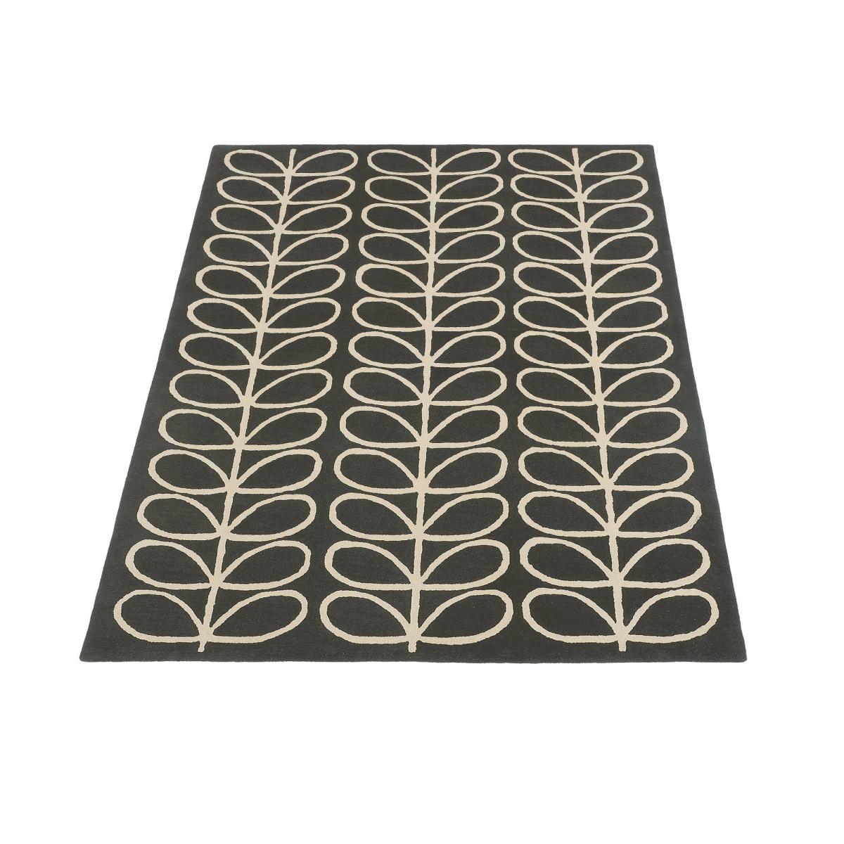 Tapis salon et chambre fait à la main en laine motif seventies STEM — vue 4