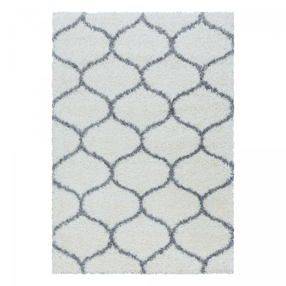 Tapis shaggy tissé motif scandinave SCANDINAV A