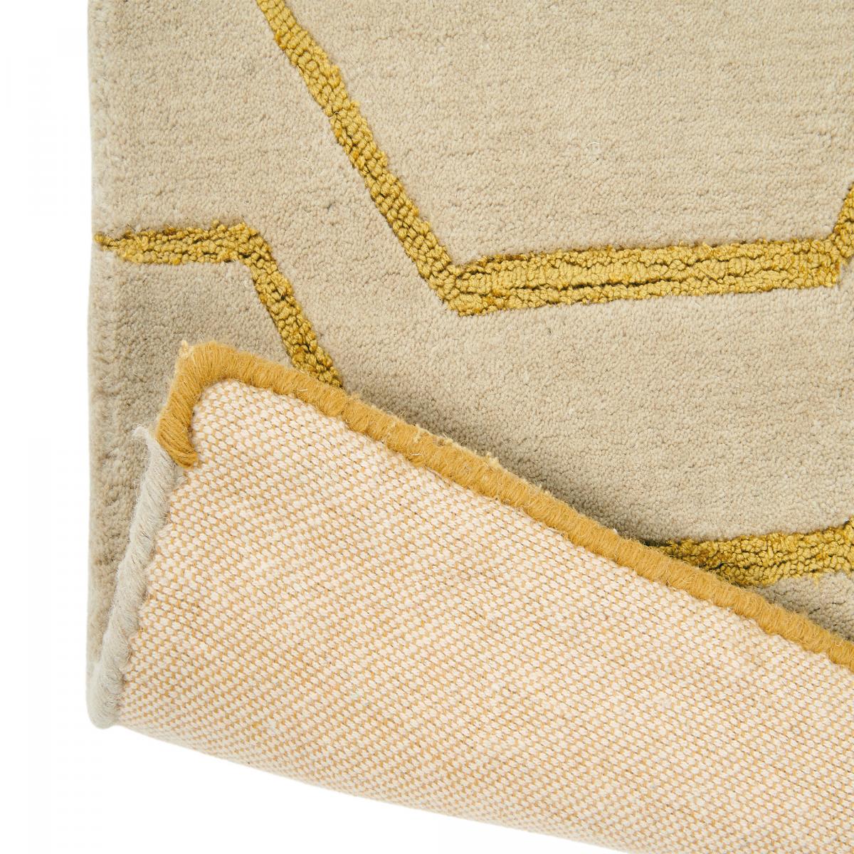 Tapis salon et chambre fait à la main en laine motif scandinave ARRIS — vue 6