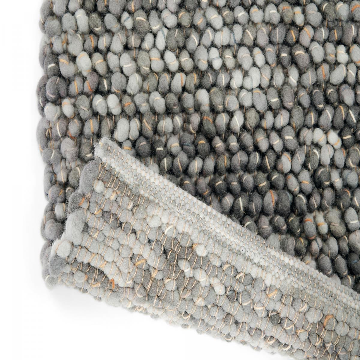 Tapis salon et chambre tissé en laine motif uni COBLE — vue 6