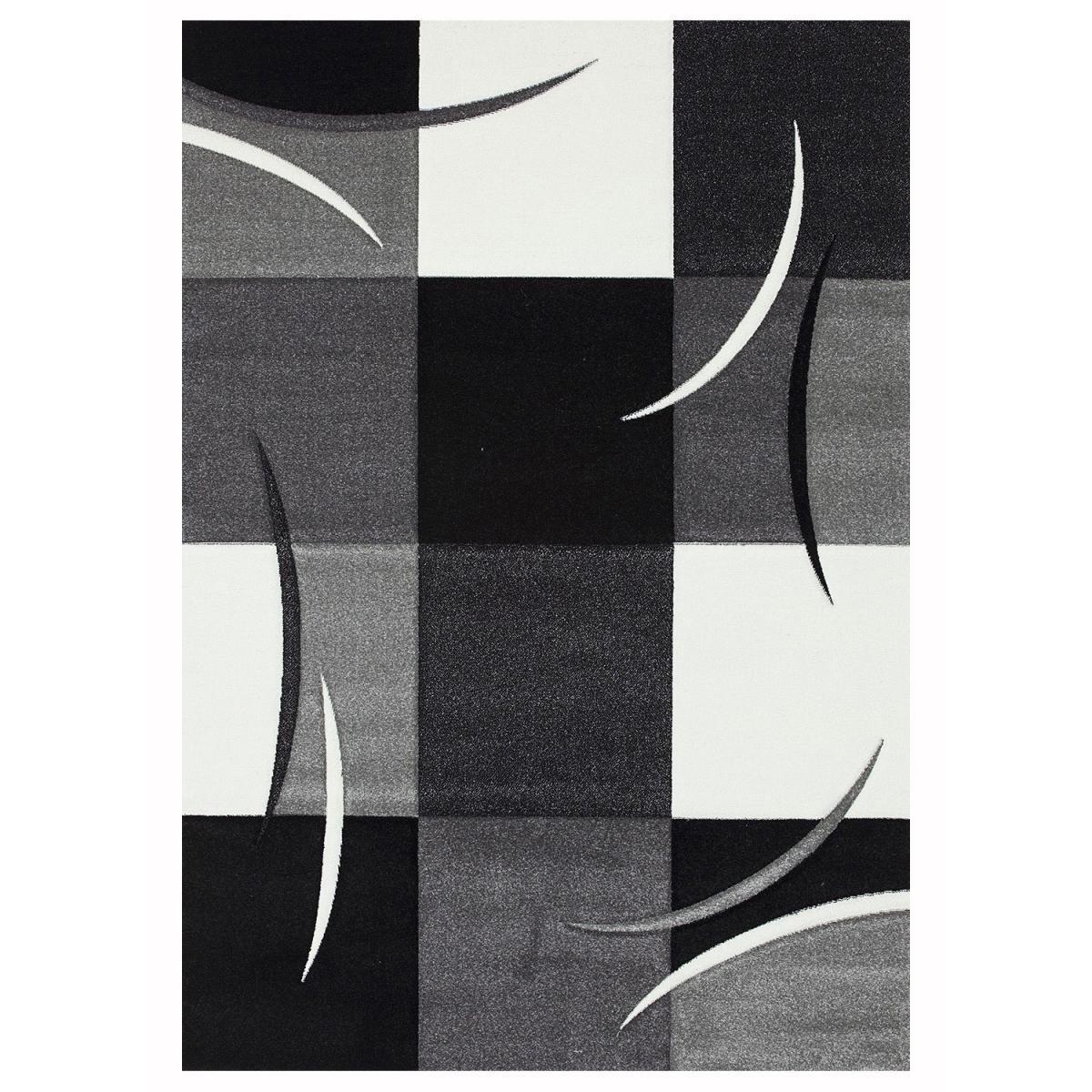 Tapis salon et chambre tissé motif géométrique ABSTRATA
