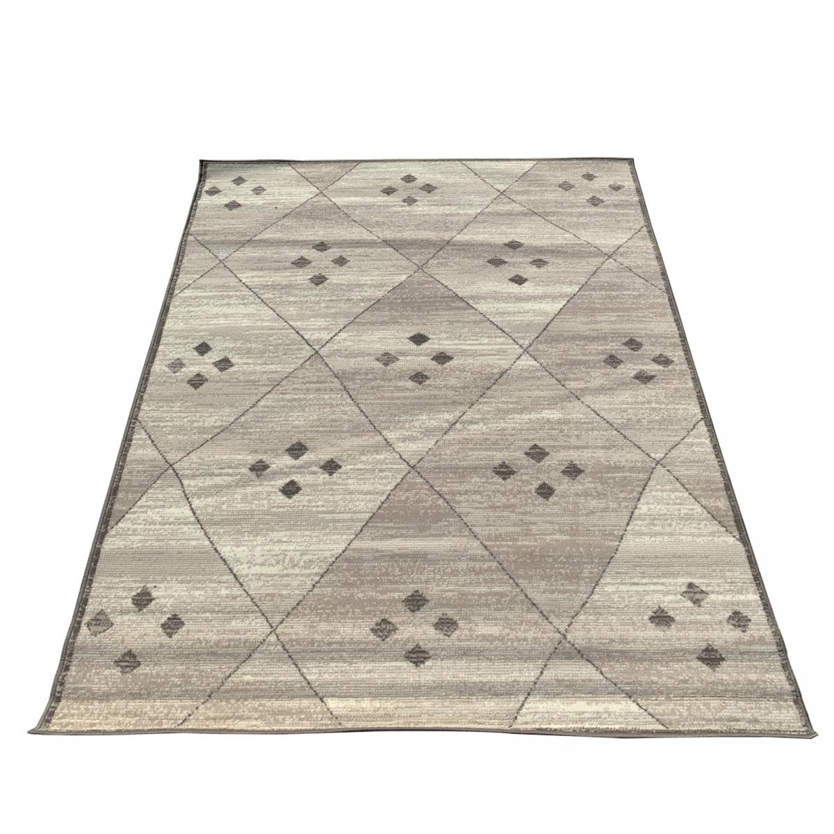 Tapis Chambre tissé motif berbère LYN1 FEZA — vue 5
