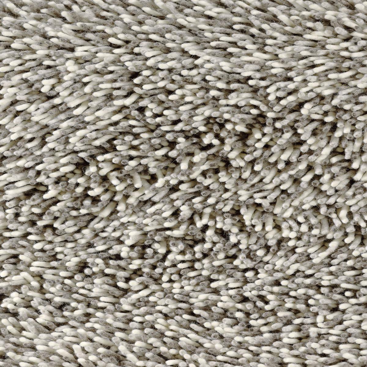 Tapis longs poils shaggy tissé en laine motif uni GRAVELA — vue 5