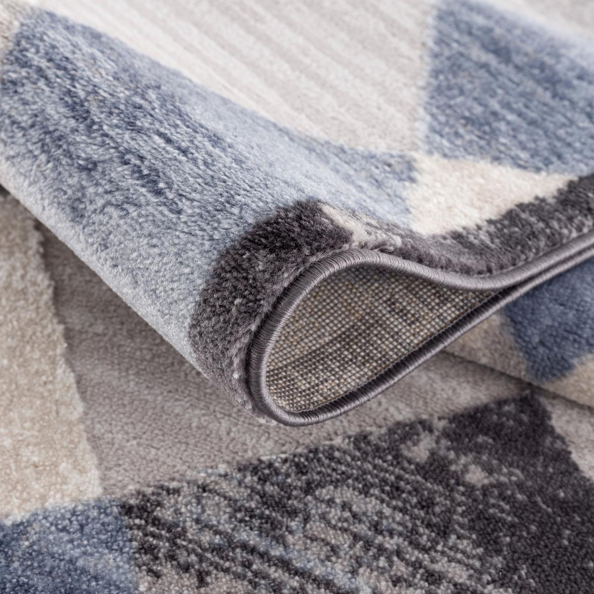 Tapis salon et chambre tissé motif géométrique HARLE — vue 4