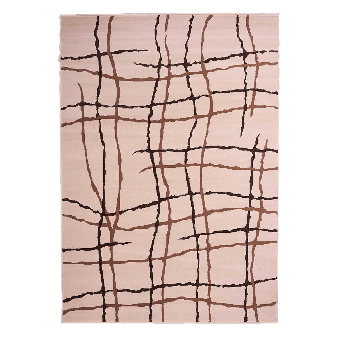 Tapis chambre tissé motif abstrait LYN1 MALMO