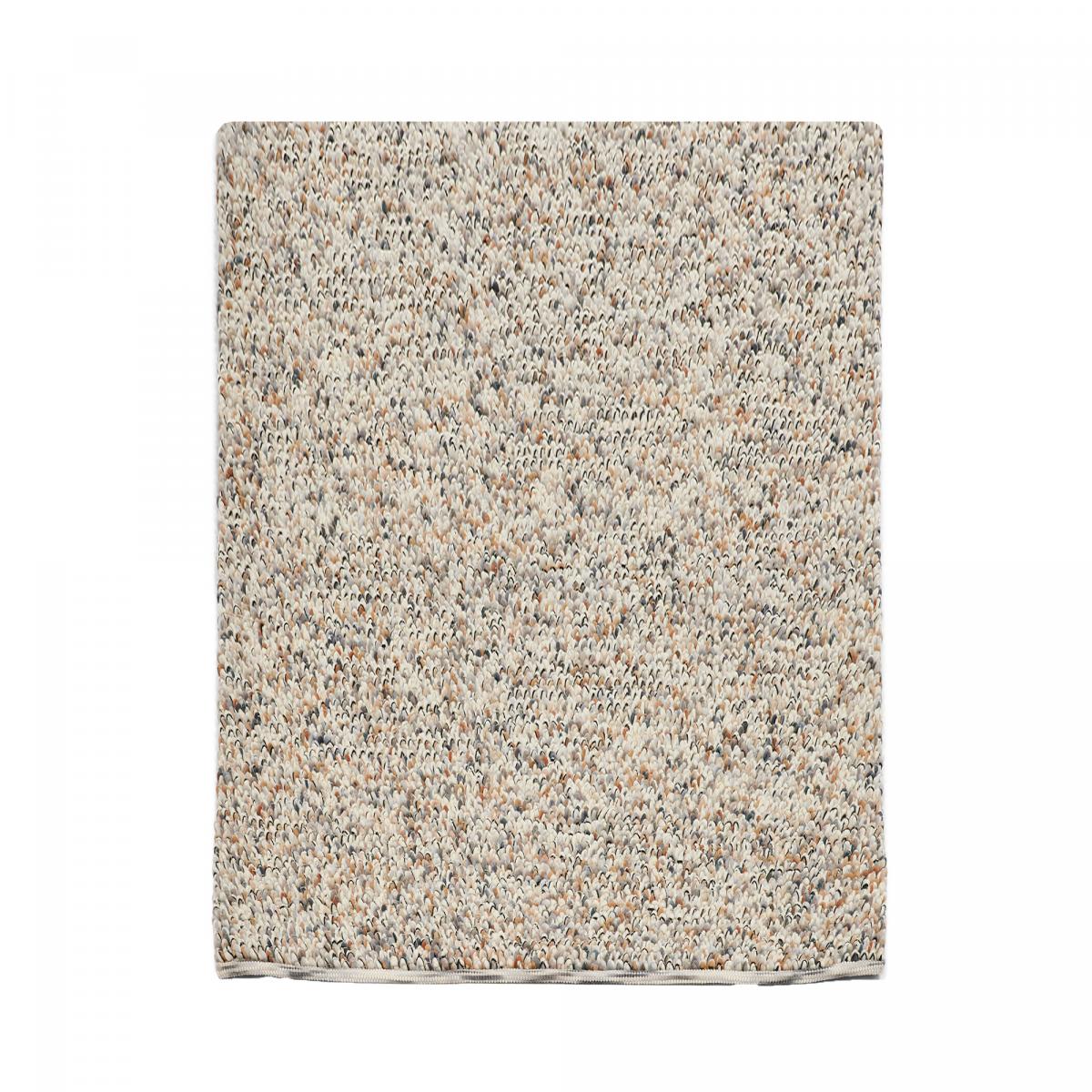 Tapis salon et chambre tissé en laine motif faux uni MARBLE A