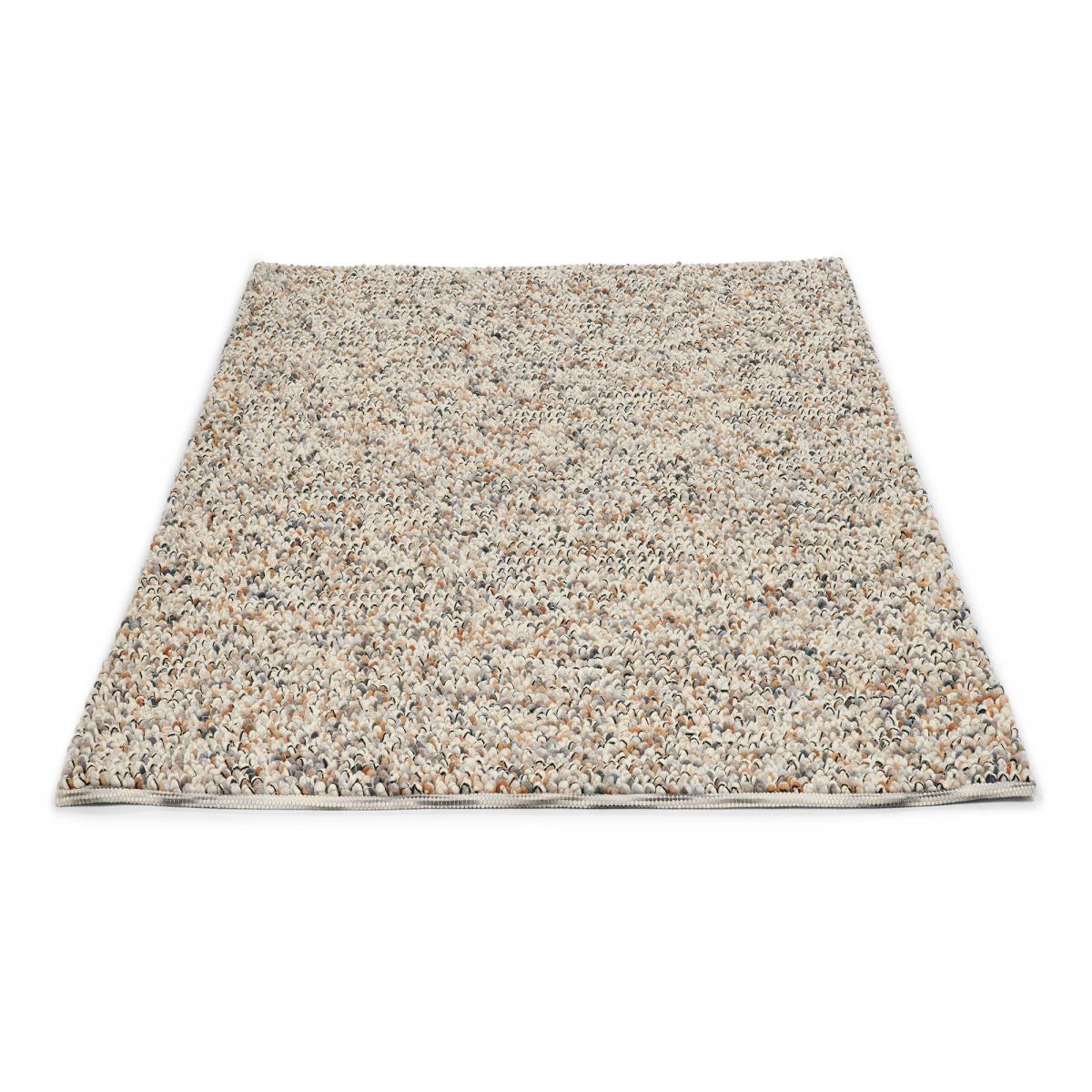 Tapis salon et chambre tissé en laine motif faux uni MARBLE A — vue 5