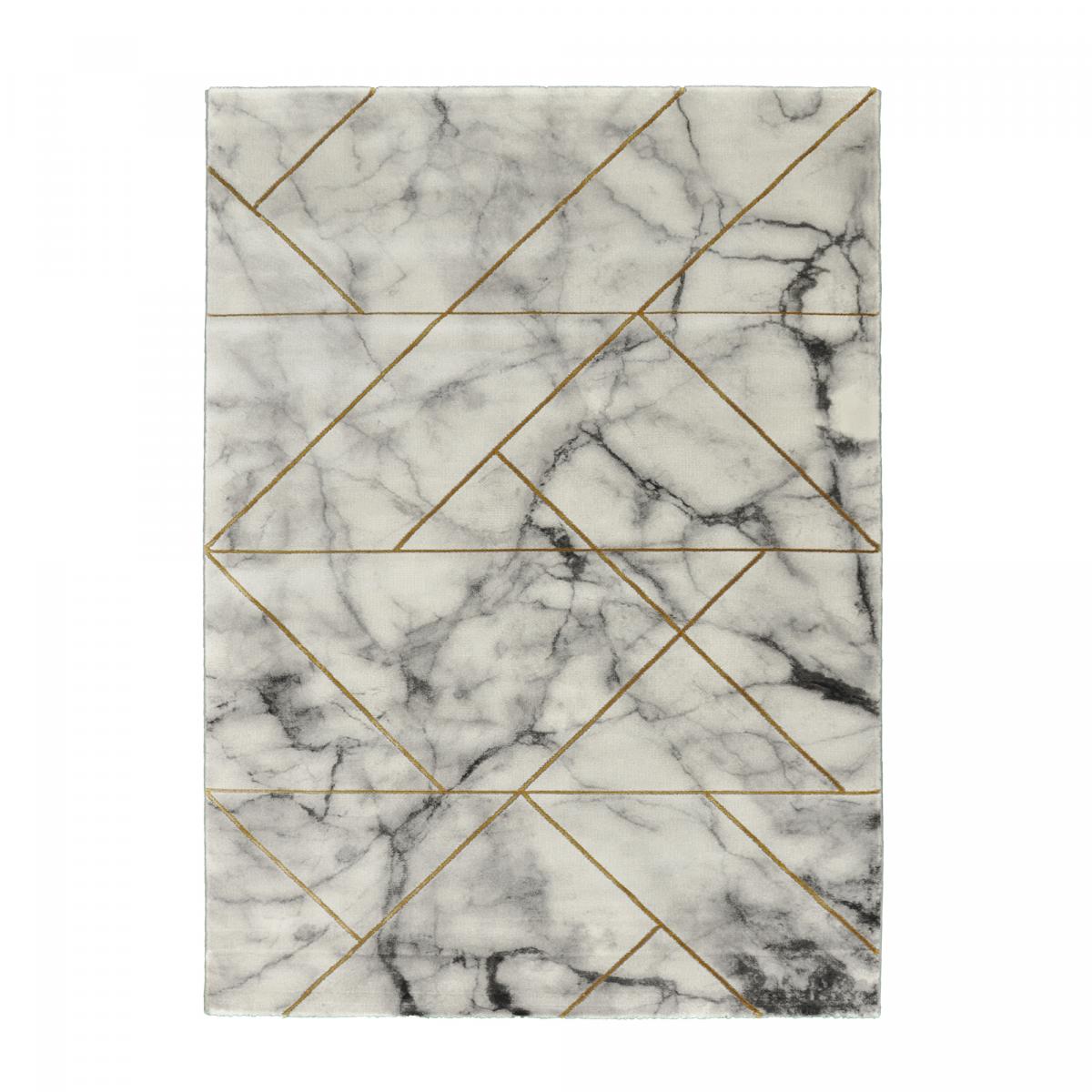 Tapis salon et chambre tissé motif abstrait MARBLI