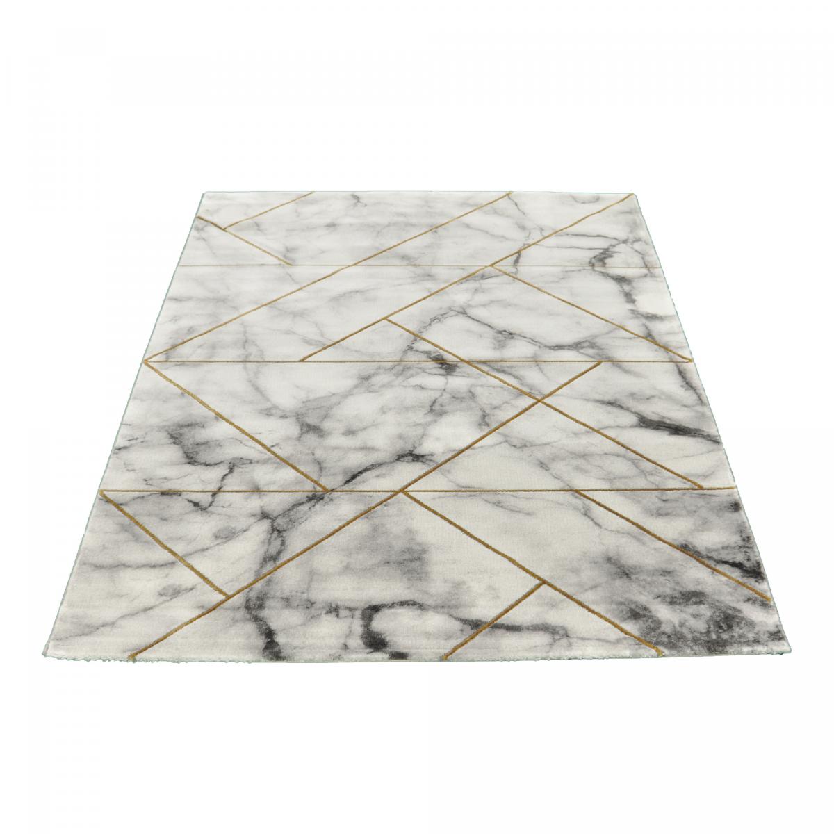 Tapis salon et chambre tissé motif abstrait MARBLI — vue 5