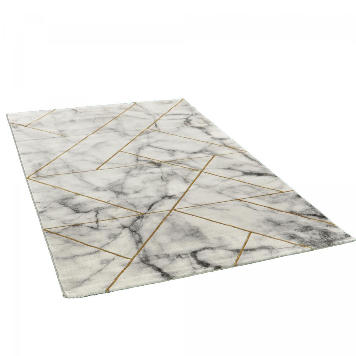 Tapis salon et chambre tissé motif abstrait MARBLI — vue 6