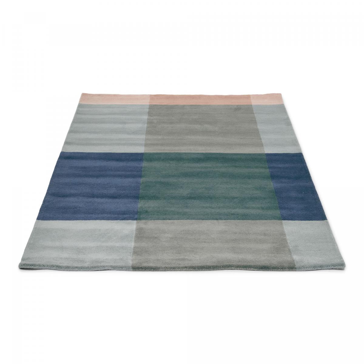 Tapis salon et chambre fait à la main en laine motif seventies PLAID — vue 6