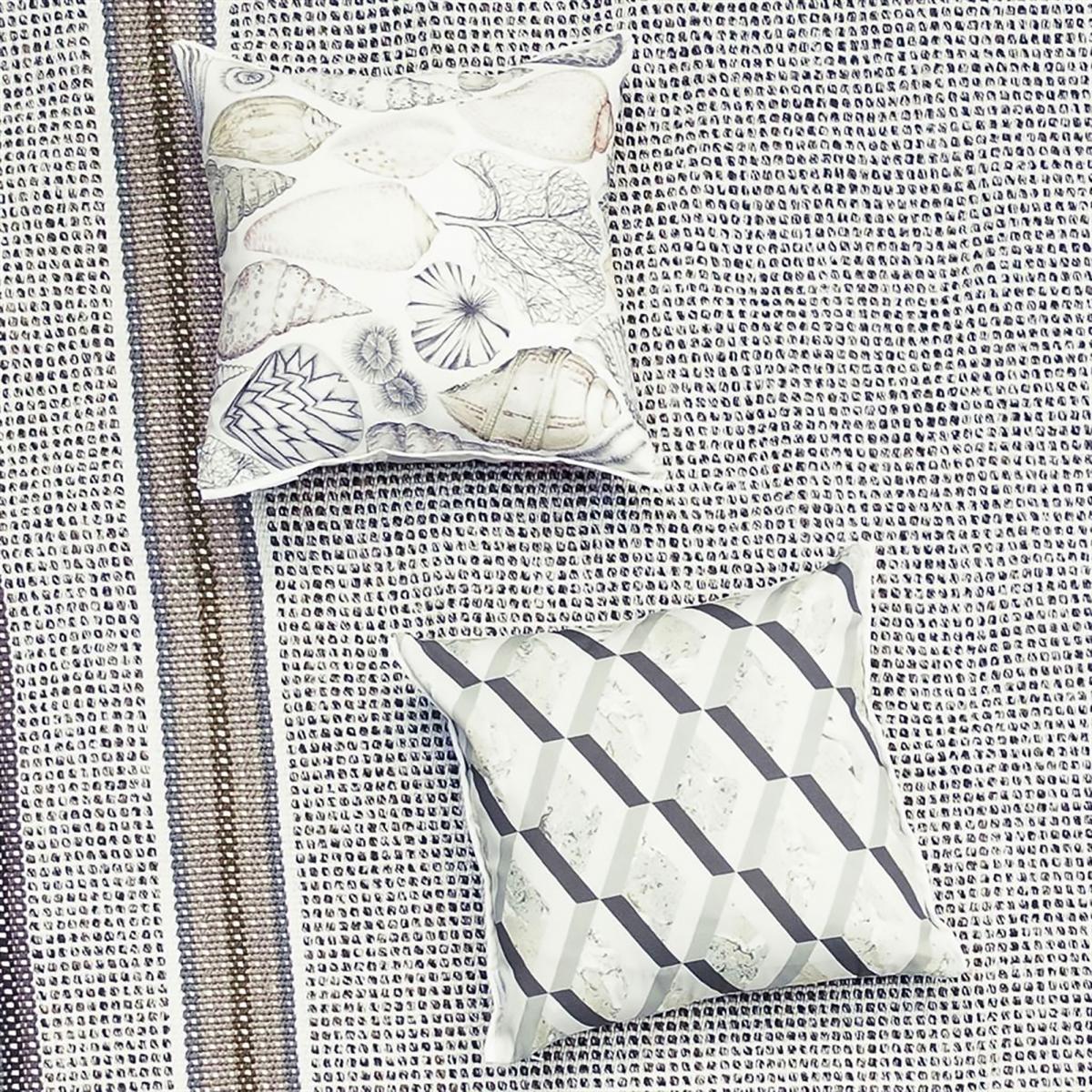 Tapis salon et chambre fait à la main motif géométrique POMPANO — vue 4