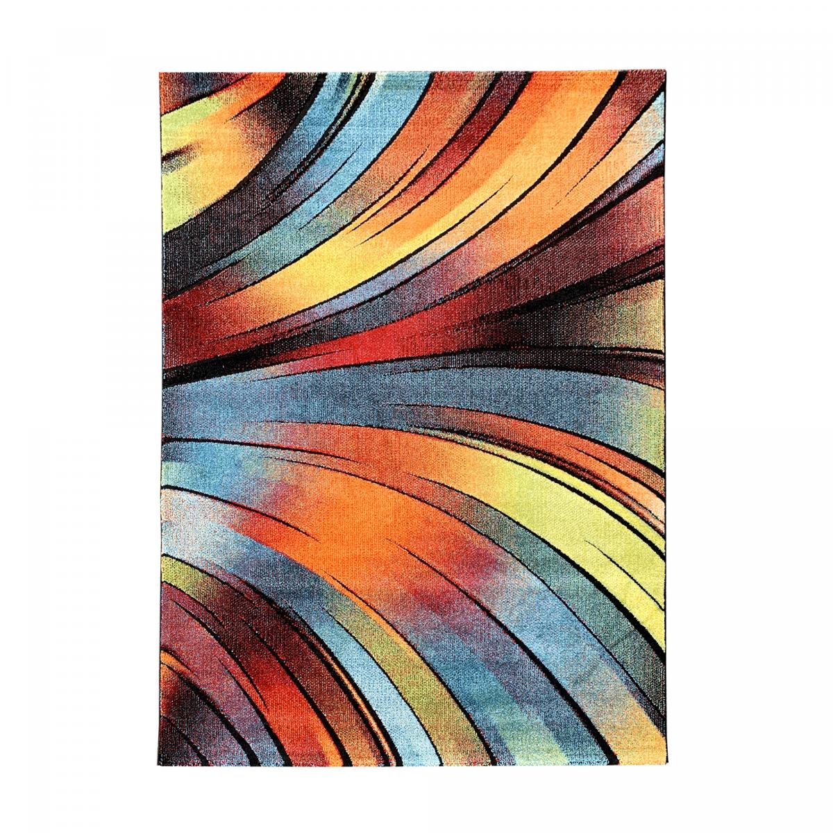 Tapis chambre tissé motif géométrique STEYRE
