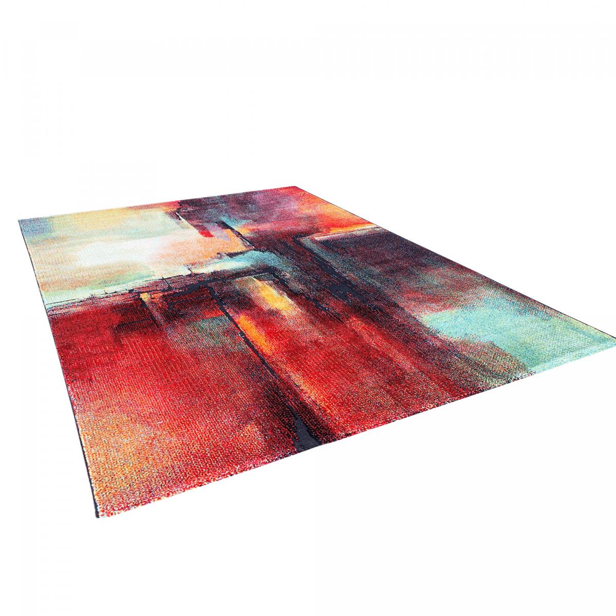 Tapis chambre tissé motif abstrait TABOR — vue 5