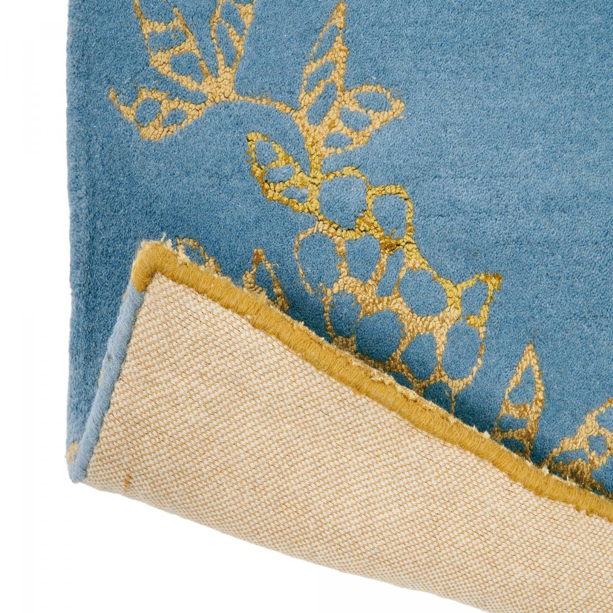 Tapis salon et chambre fait à la main en laine motif floral TONQUIN — vue 6