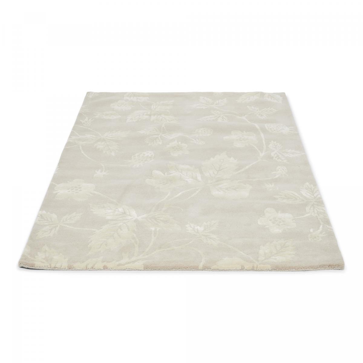 Tapis salon et chambre fait à la main en laine motif floral WILDBERRY — vue 5