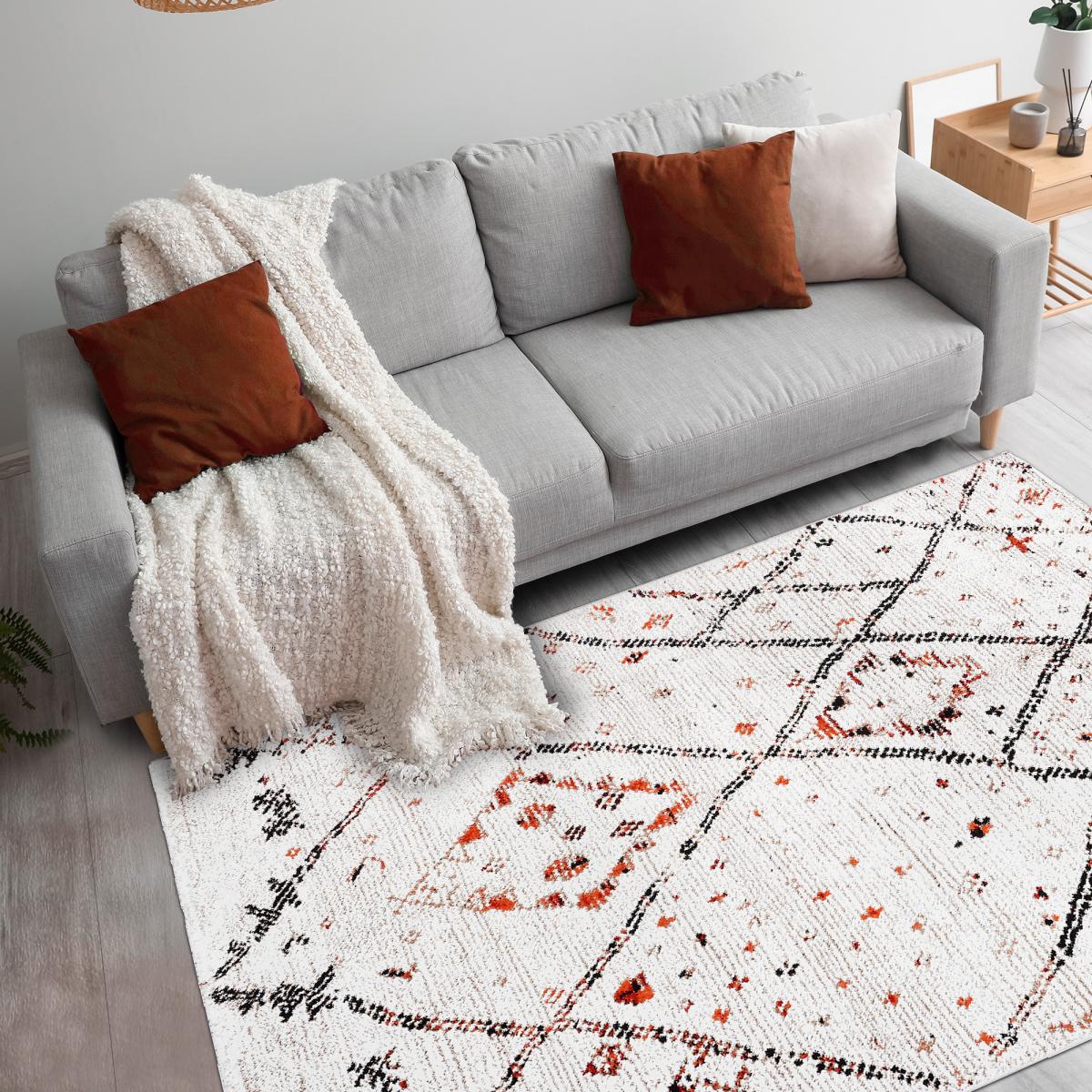 Tapis berbère tissé motifs tribaux LYN8 MORA — vue 6
