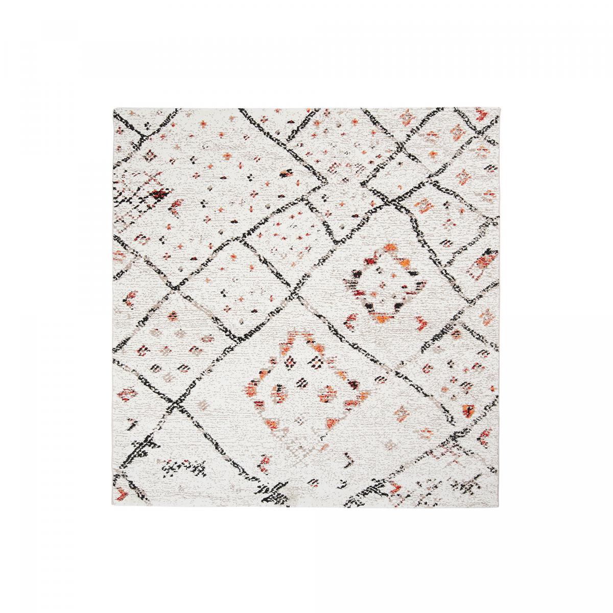 Tapis salon et chambre tissé motif berbère MORYLA C