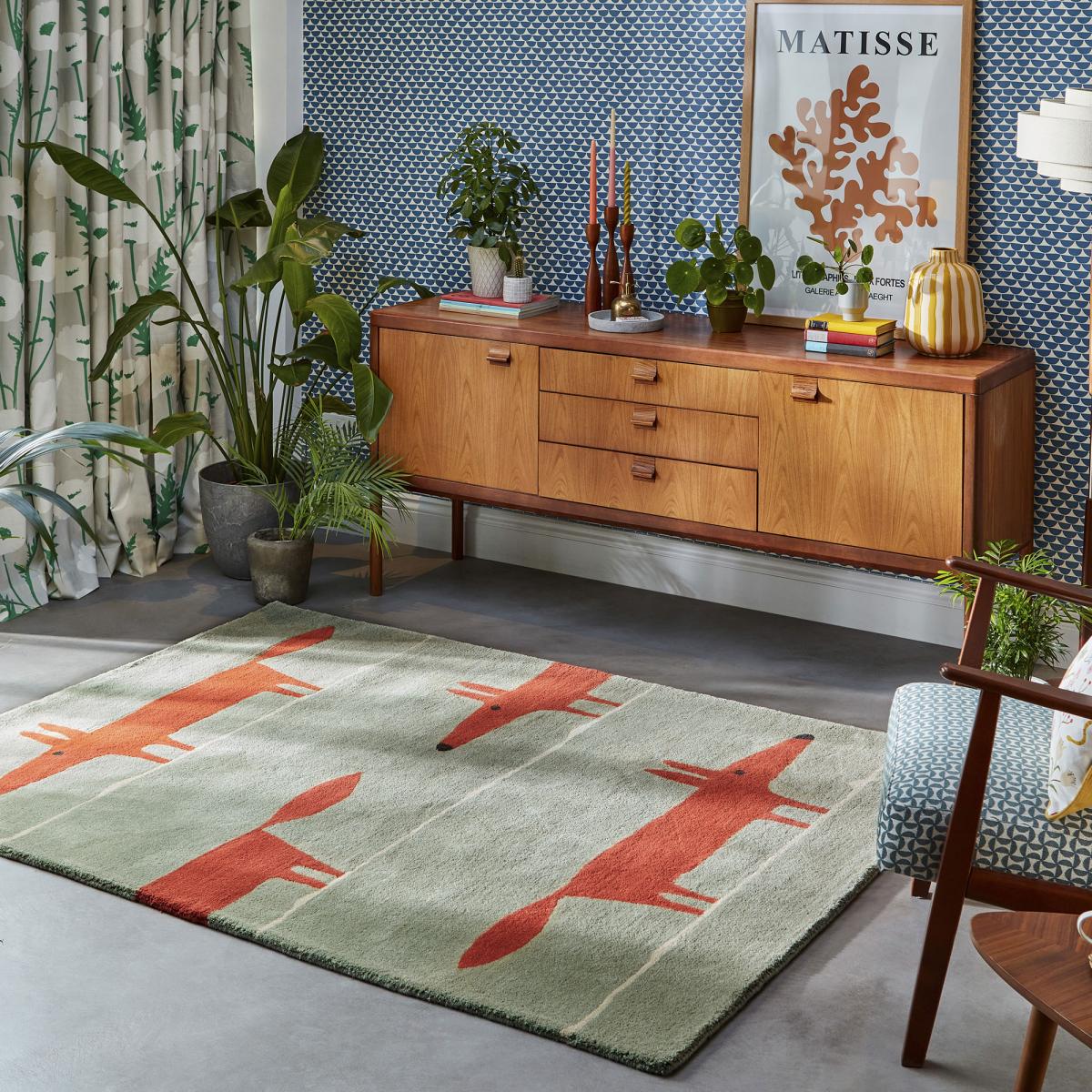 Tapis enfant fait à la main en laine MR FOX — vue 3