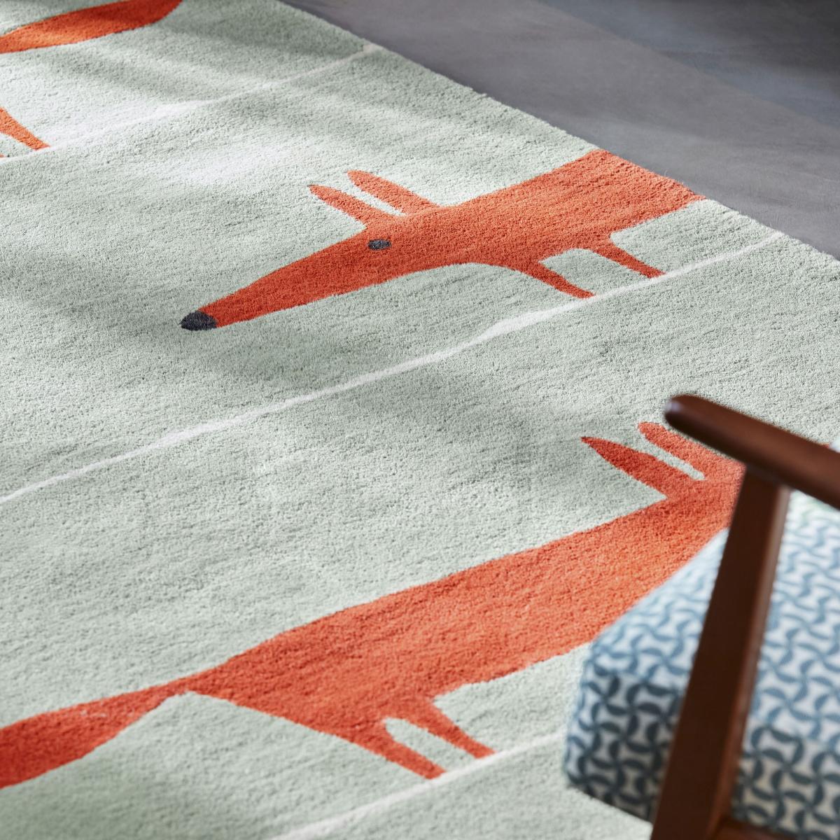 Tapis enfant fait à la main en laine MR FOX — vue 4