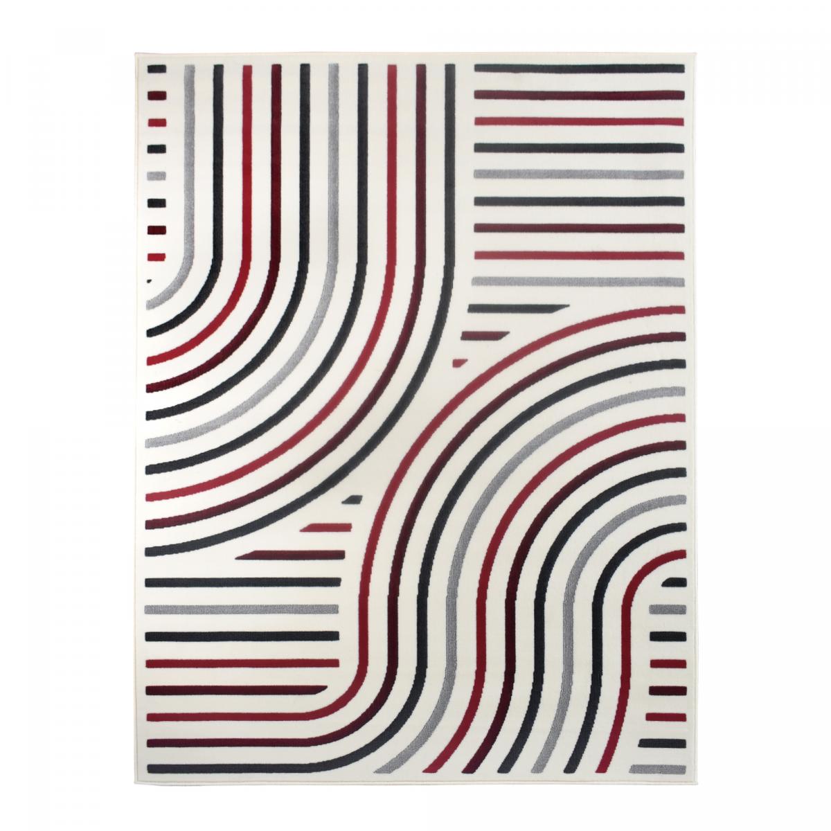 Tapis salon et chambre tissé motif géométrique LYN49 MUCOUR