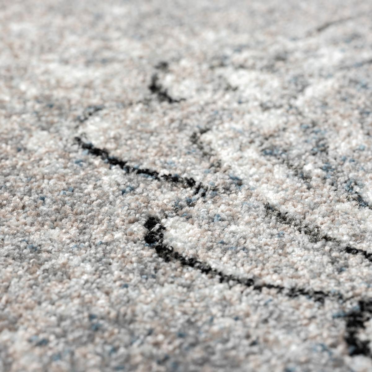 Tapis salon et chambre tissé motif baroque MUMBA D — vue 4