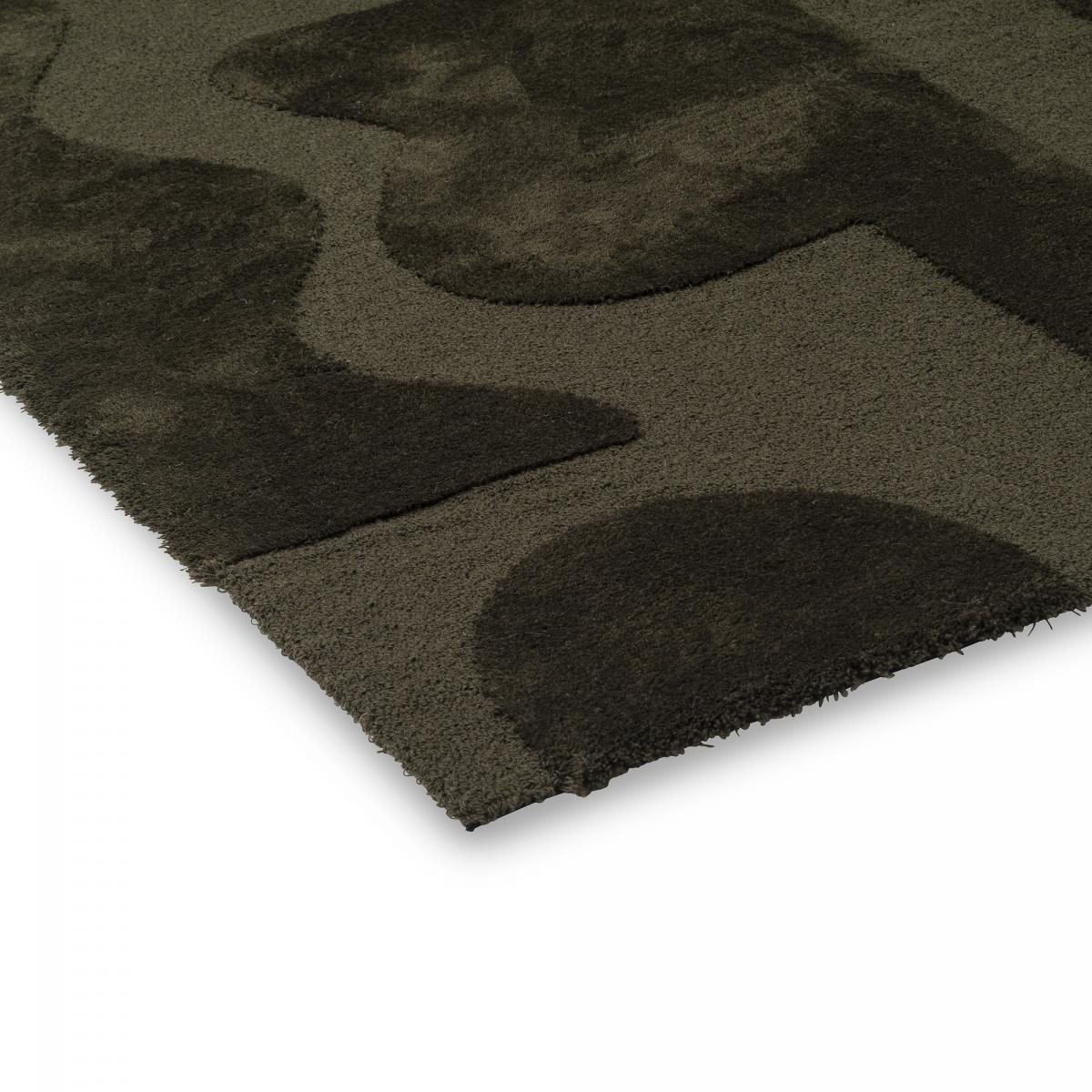 Tapis salon et chambre tufté en laine motif géométrique MURAL SHA — vue 6