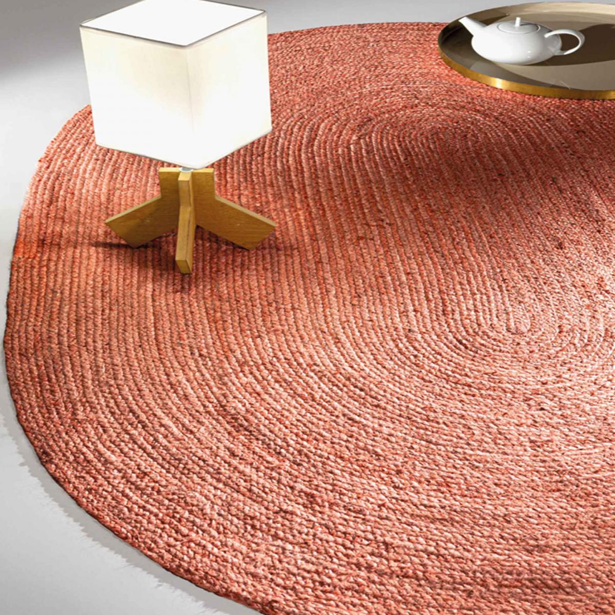 Tapis en jute tissé motif uni NATIVE