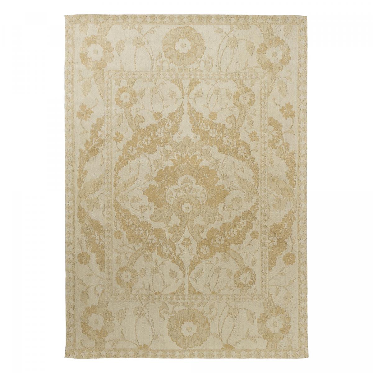 Tapis salon et chambre fait main en coton motif floral NEWBOR