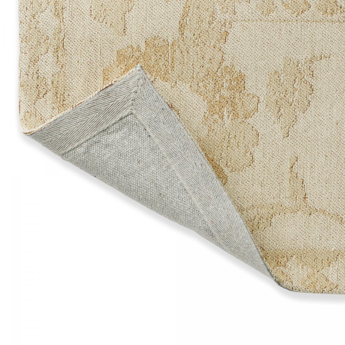 Tapis salon et chambre fait main en coton motif floral NEWBOR — vue 5