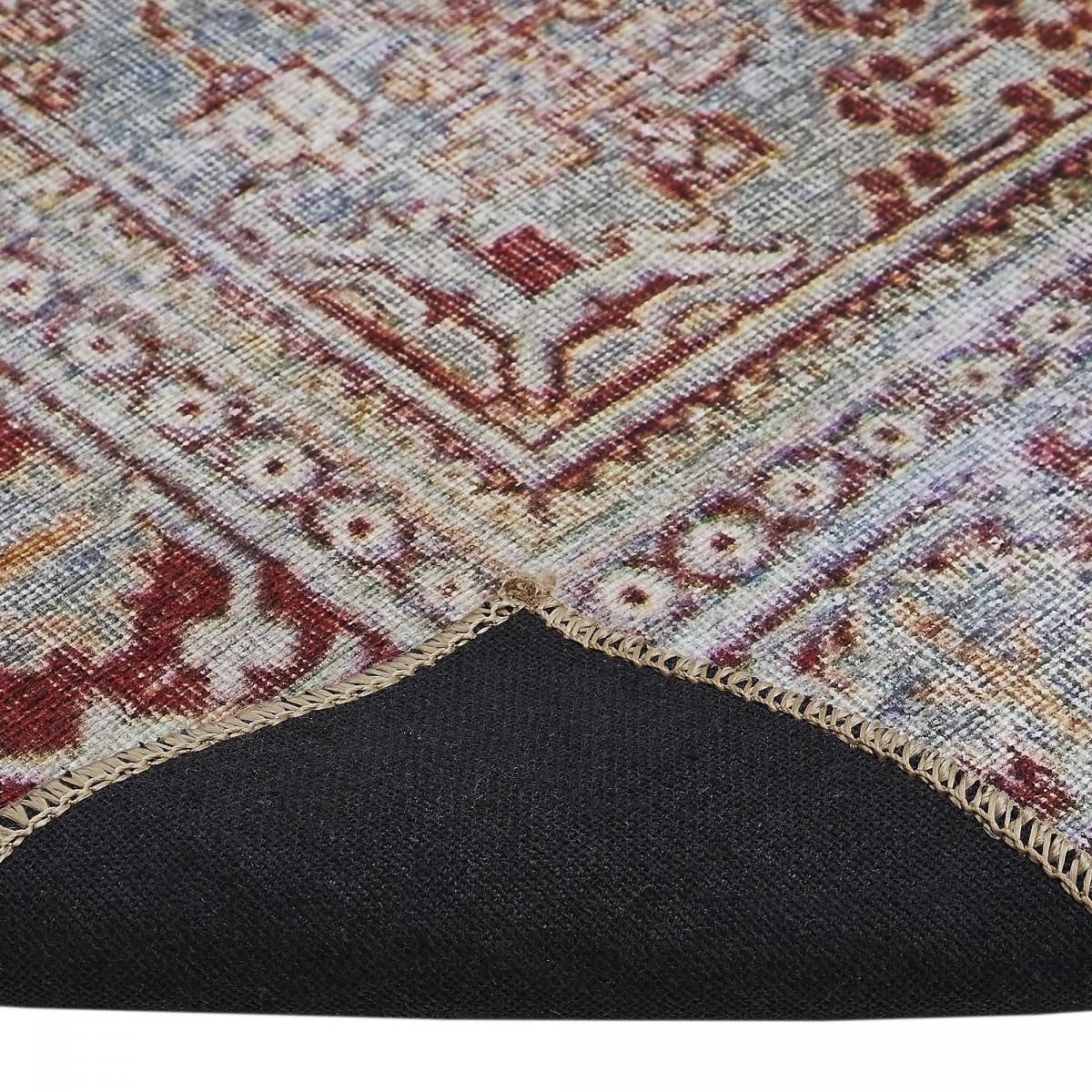 Tapis salon et chambre tissé motif faux uni NIKAL — vue 5