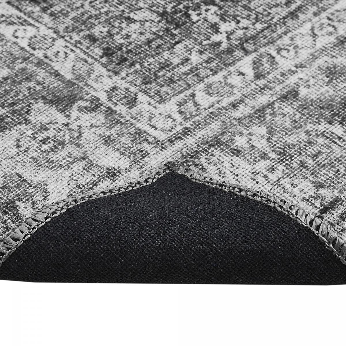 Tapis salon et chambre tissé motif faux uni NIKAL — vue 5