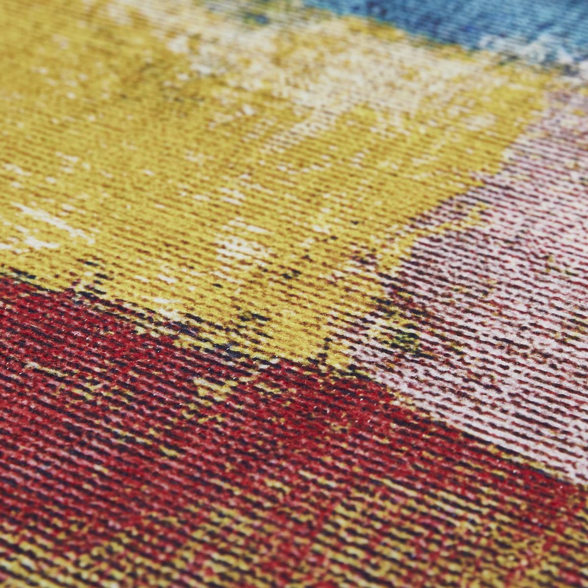 Tapis salon et chambre tissé motif faux uni NIKEL — vue 5