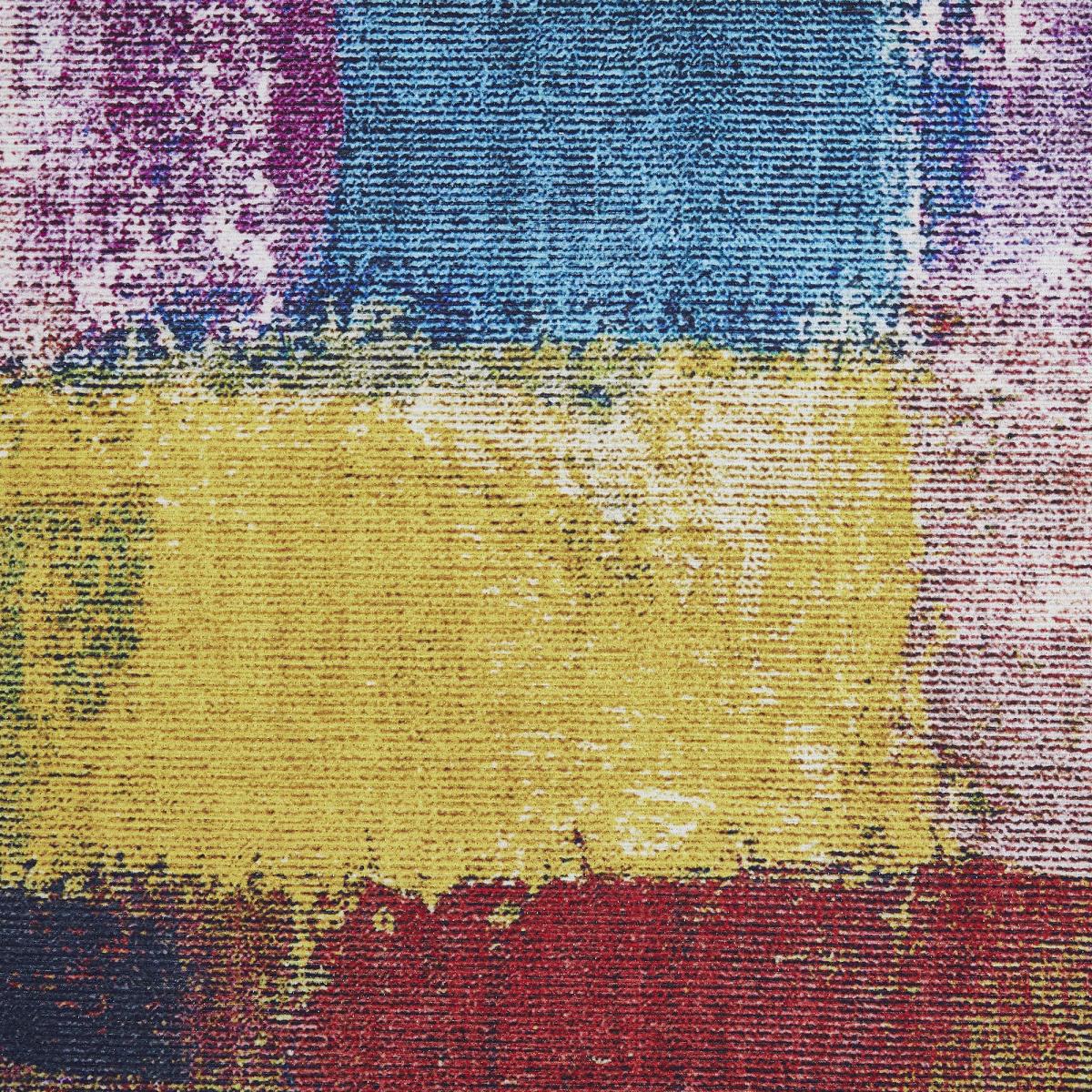 Tapis salon et chambre tissé motif faux uni NIKEL — vue 4