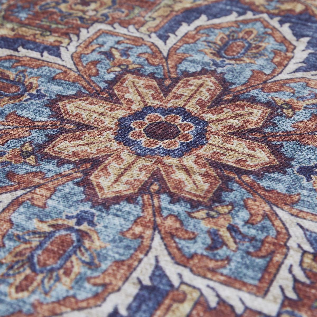 Tapis salon et chambre tissé motif oriental NIKEL — vue 4