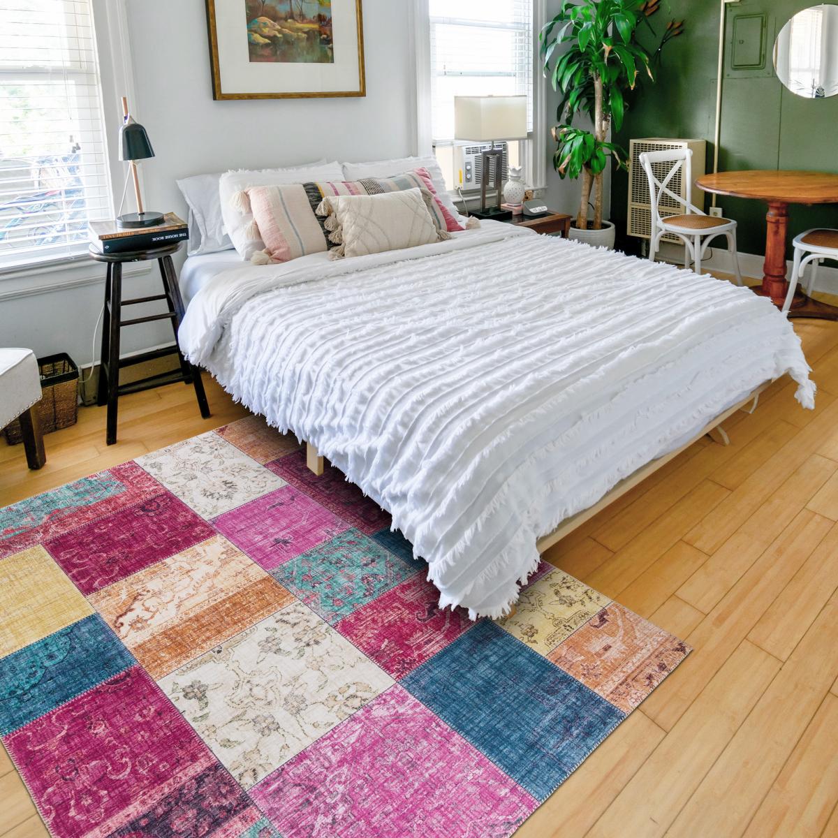 Tapis salon et chambre tissé motif géométrique NIKOL — vue 6