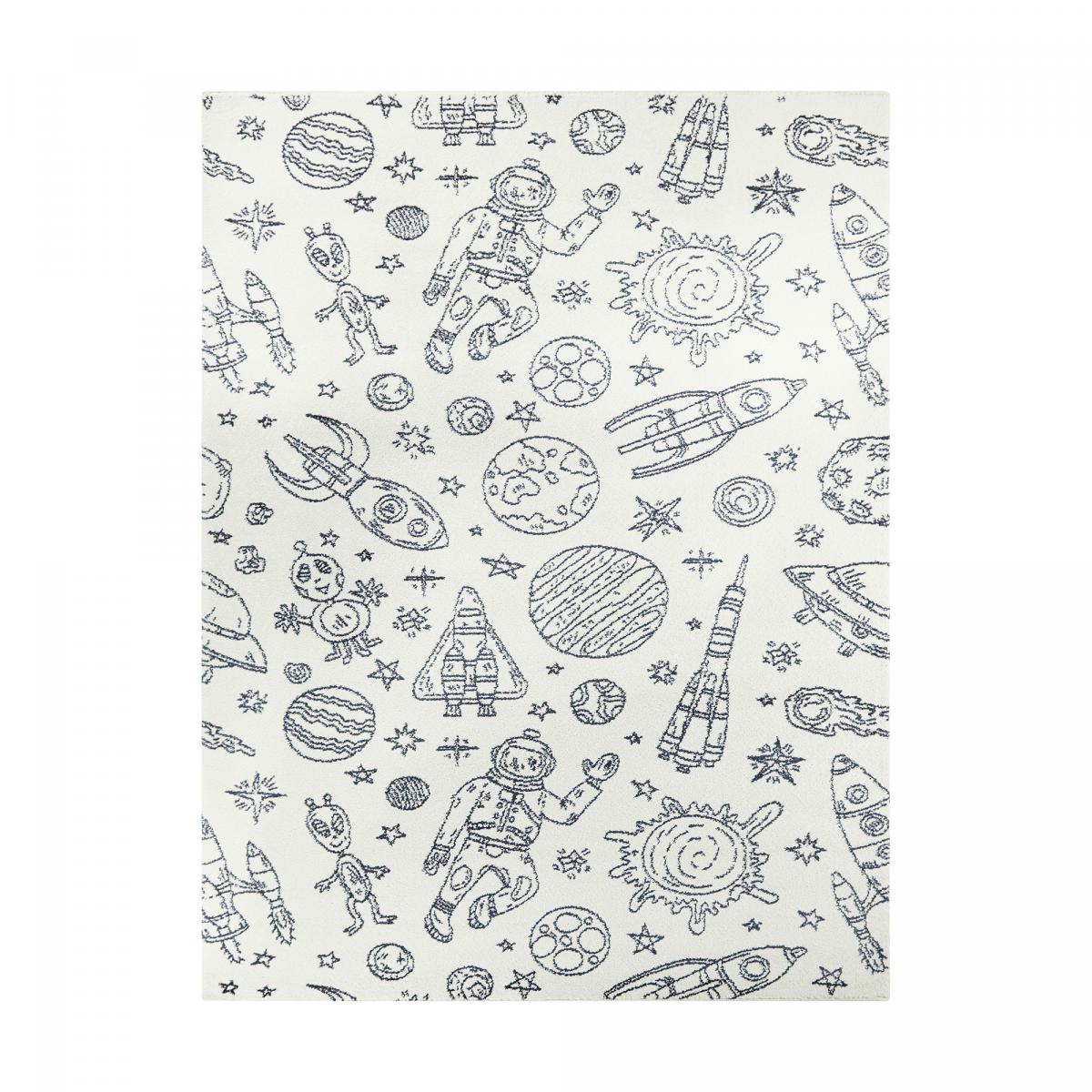 Tapis salon et chambre tissé motif géométrique NOURNA 3