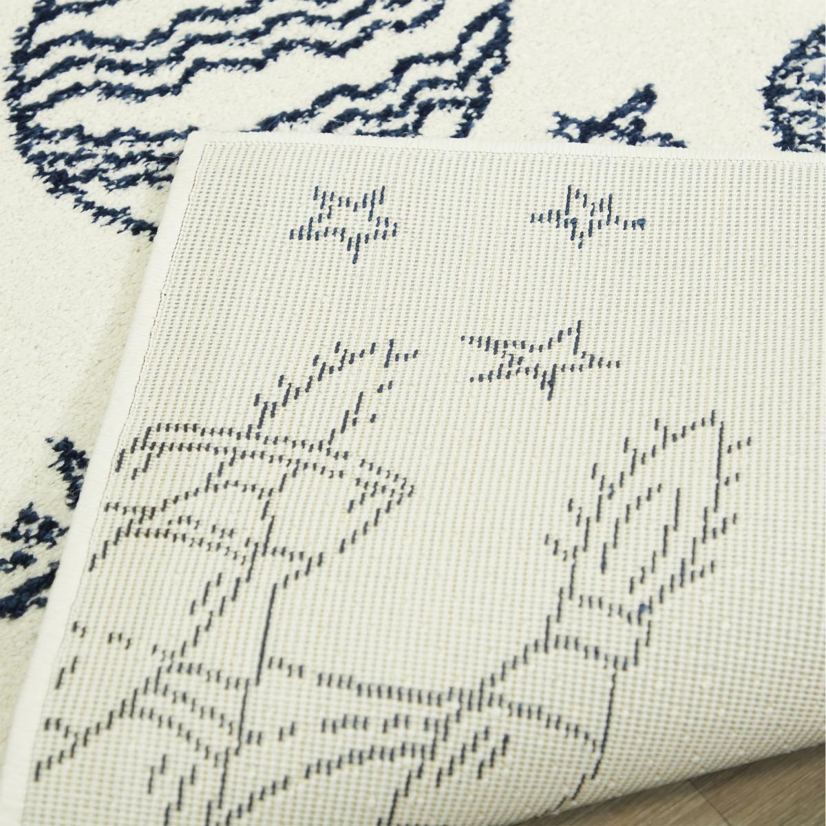 Tapis salon et chambre tissé motif géométrique NOURNA 3 — vue 4