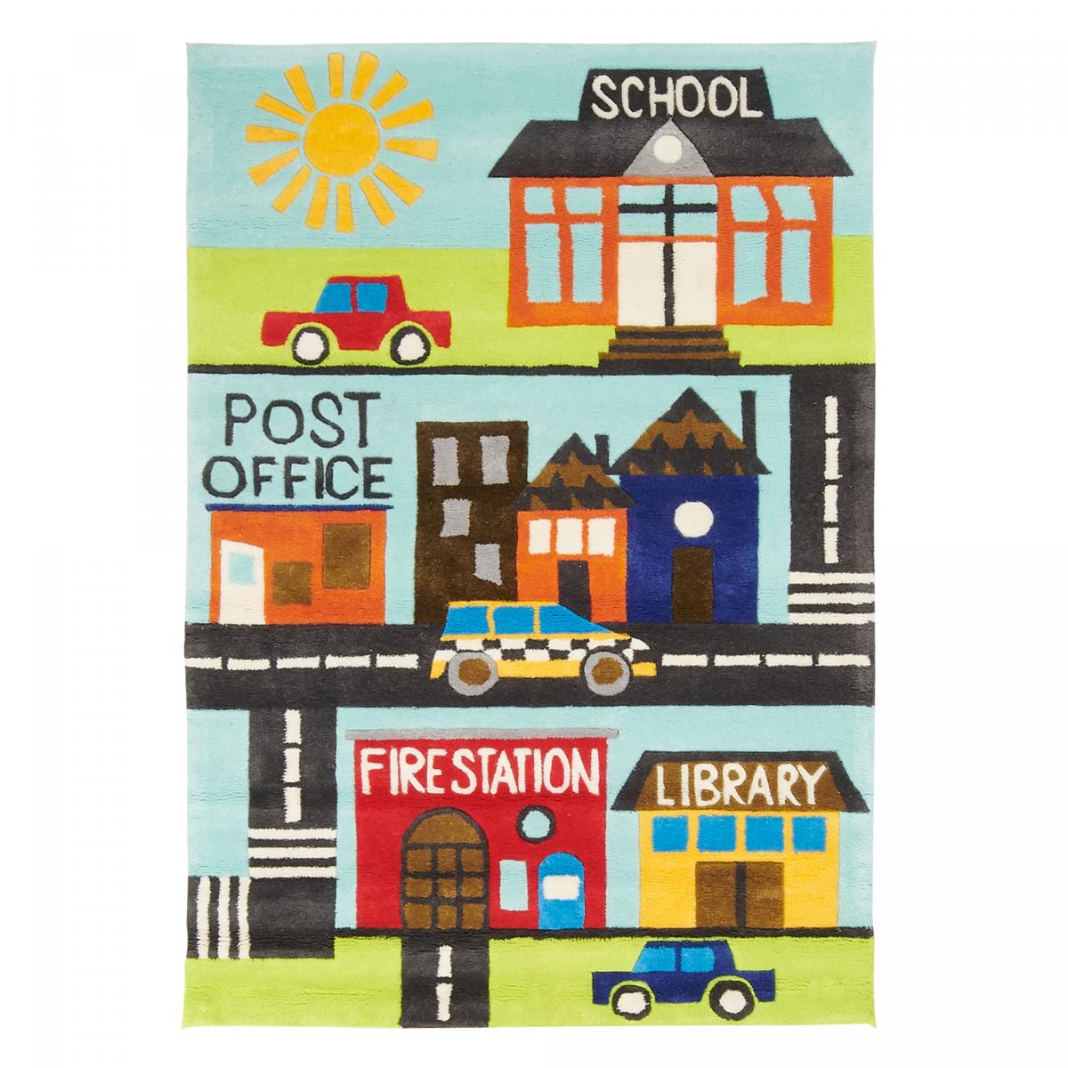 Tapis enfant fait main motif fresque NOSTRADOU