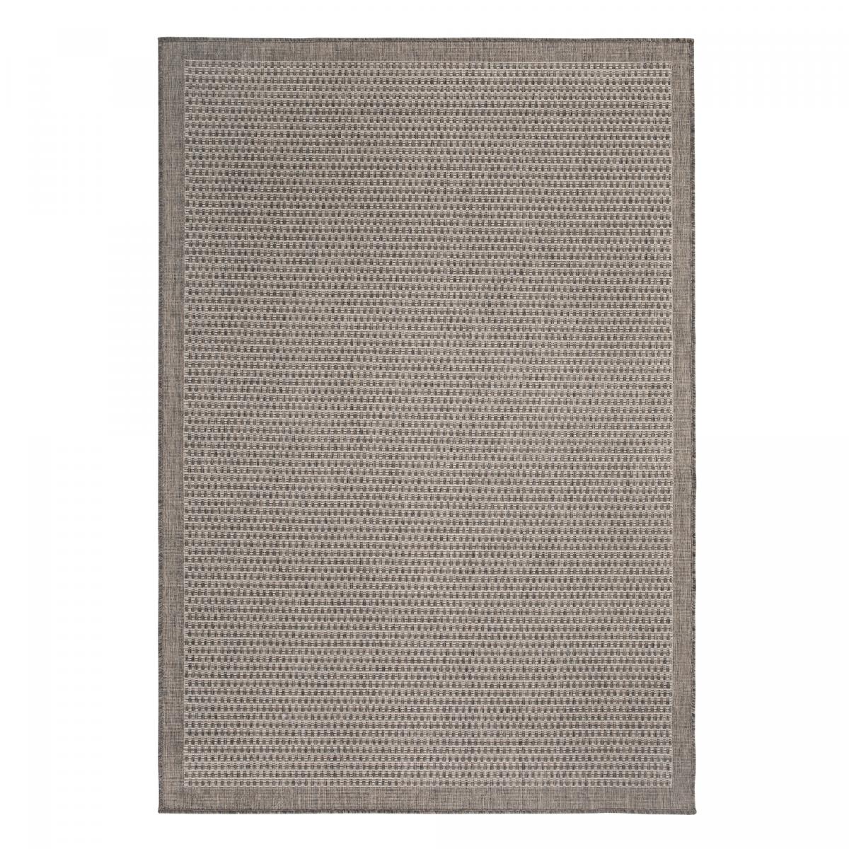 Tapis salon et chambre tissé motif faux uni NOUCHY