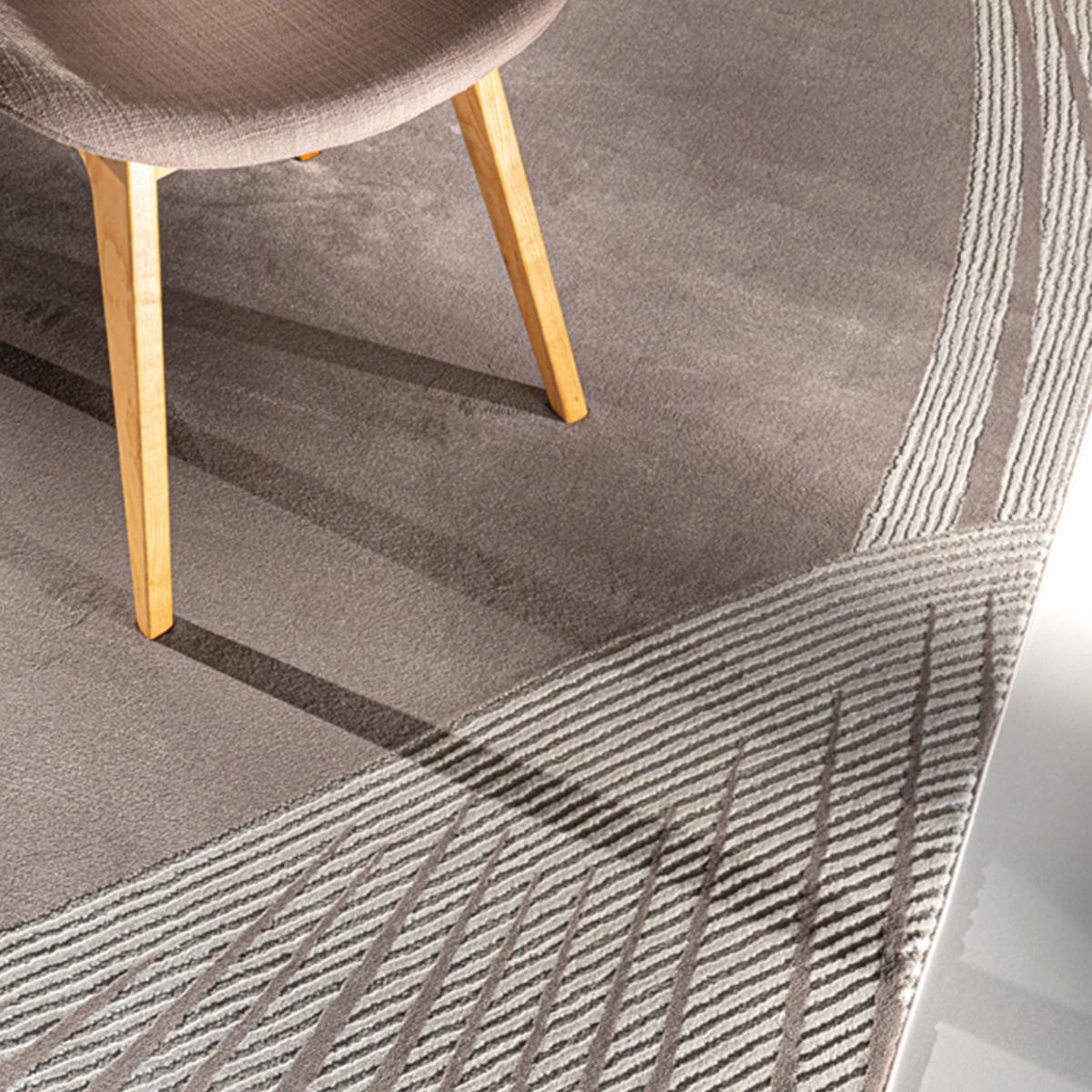 Tapis salon et chambre tissé motif géométrique OBEROI — vue 5