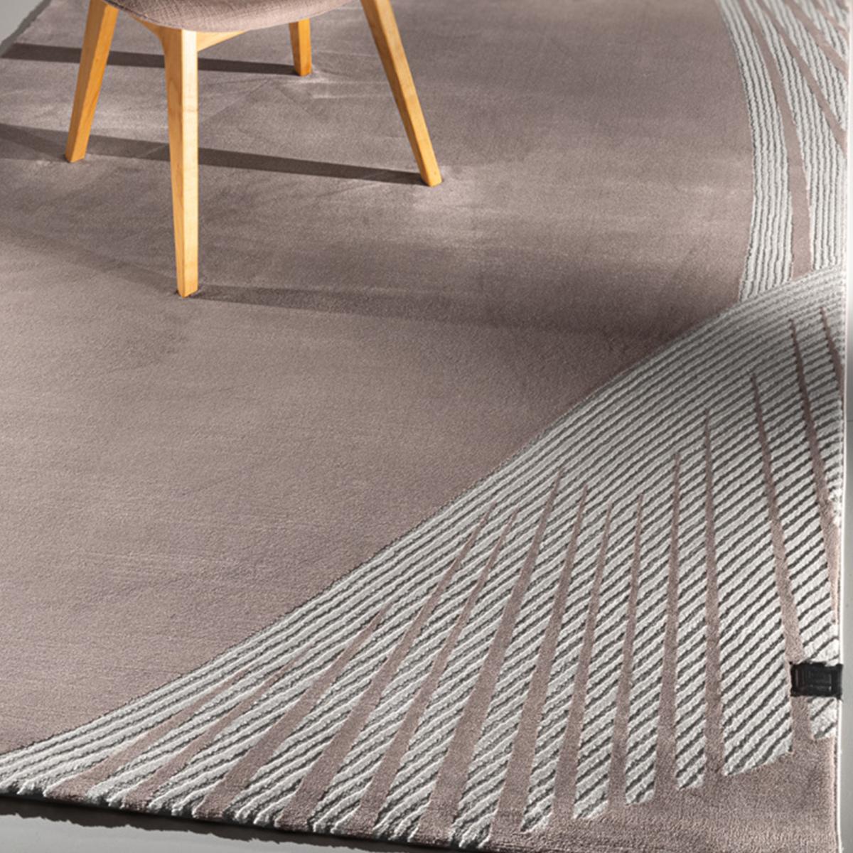 Tapis salon et chambre tissé motif géométrique OBEROI — vue 4