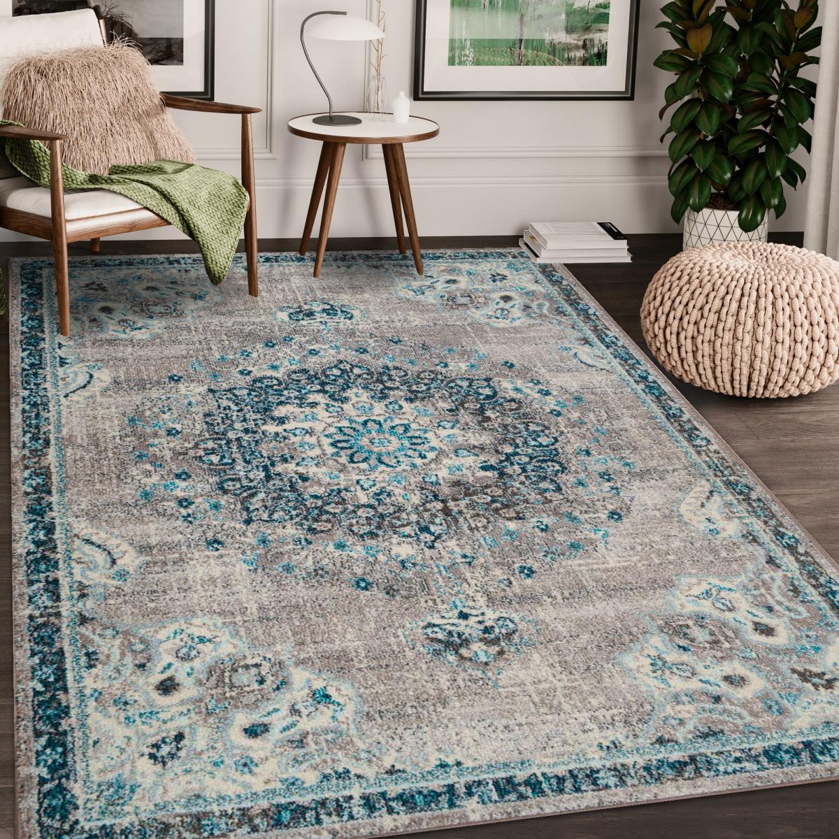Tapis orient tissé motif traditionnel OLDA — vue 3