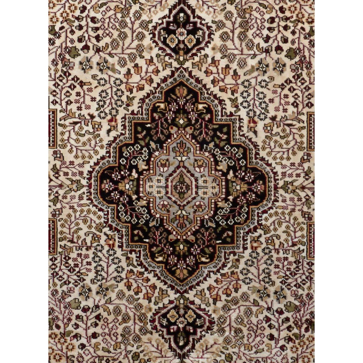 Authentique tapis d'Orient fait main en rayonne JAIPOUR 4 — vue 5