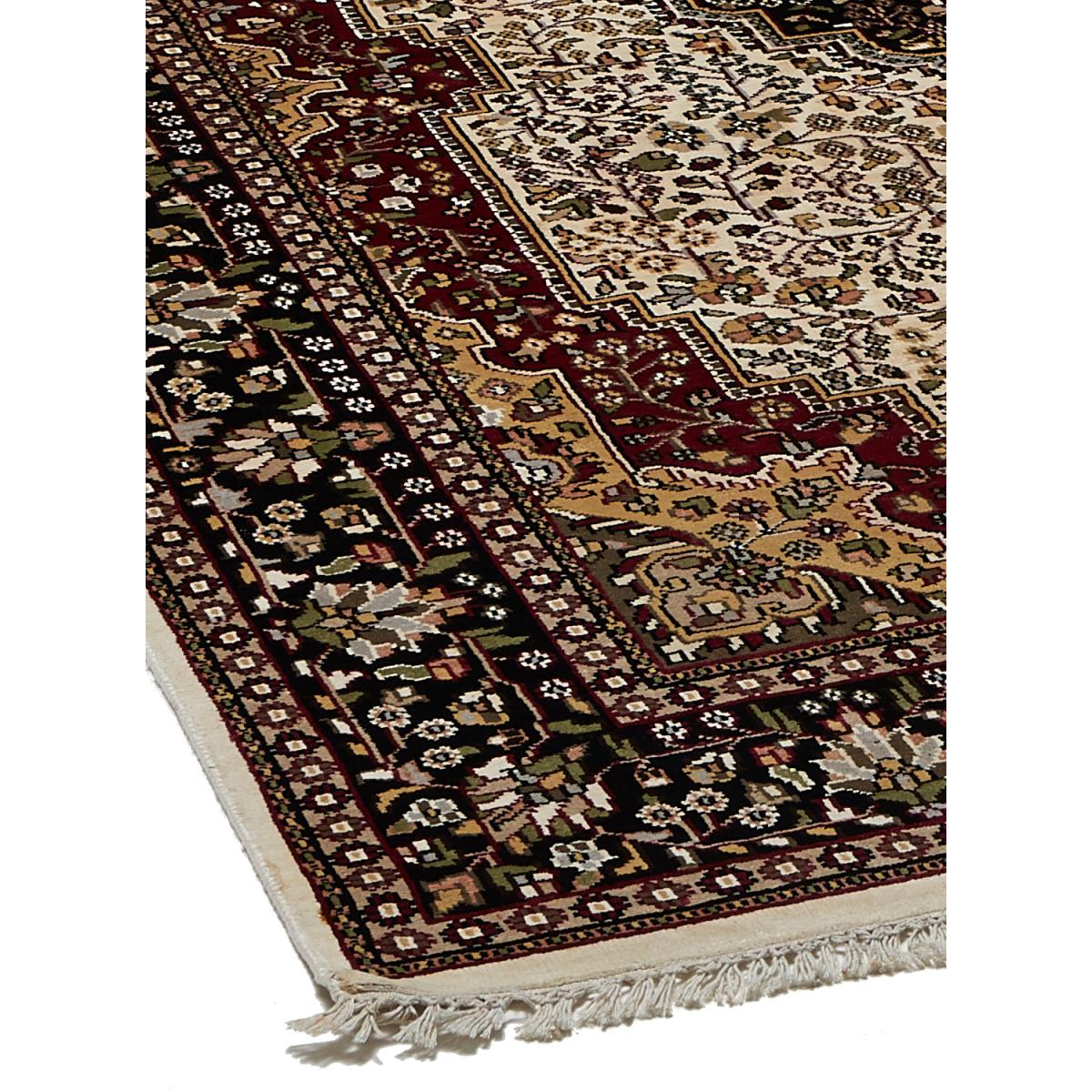 Authentique tapis d'Orient fait main en rayonne JAIPOUR 4 — vue 6