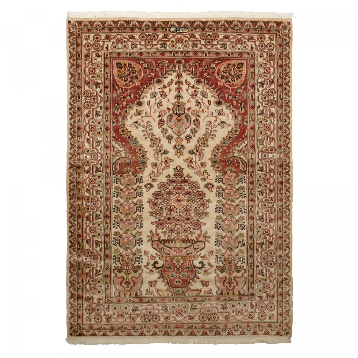 Authentique tapis d'Orient fait main en soie JIHANGIR 52